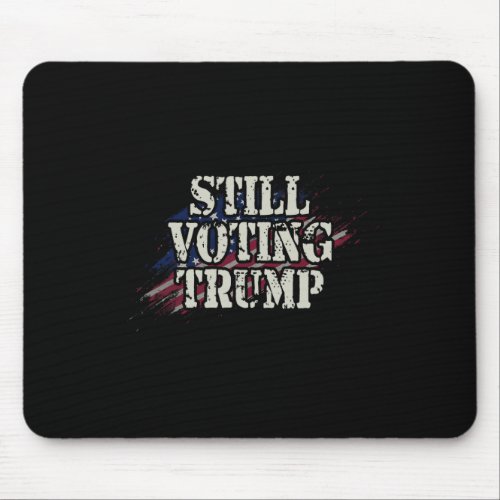 Us Flag Retro Trump Shirt _ Voting Convicted Felon Mouse Pad