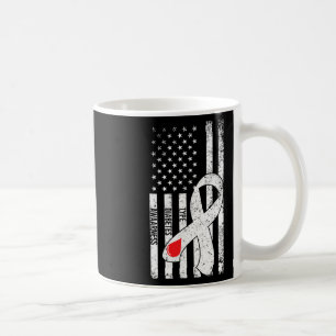 Us Flag Ribbon Type 1 Diabetes Awareness Diabetic Coffee Mug