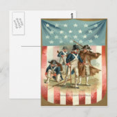 US Flag Shield Continental Army Postcard | Zazzle