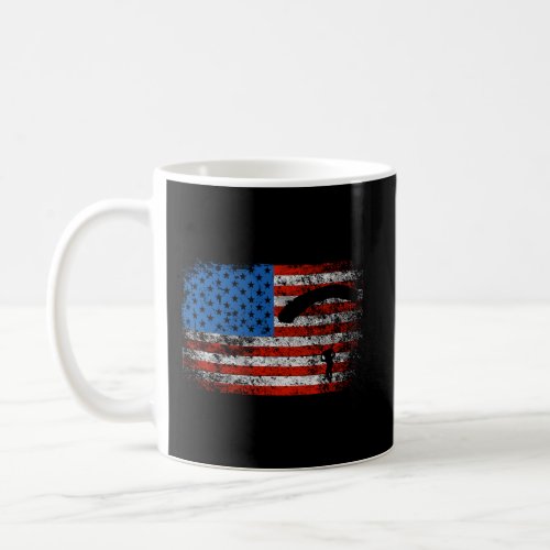 Us Flag Skydiving Hoodie Patriotic American Parach Coffee Mug