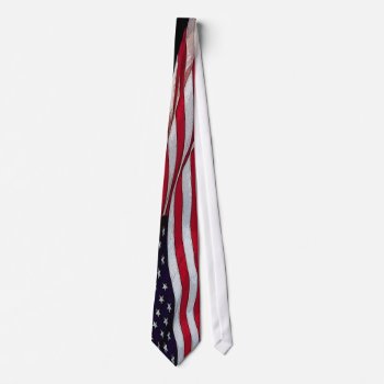 Us Flag Stars & Stripes Necktie by EarthGifts at Zazzle