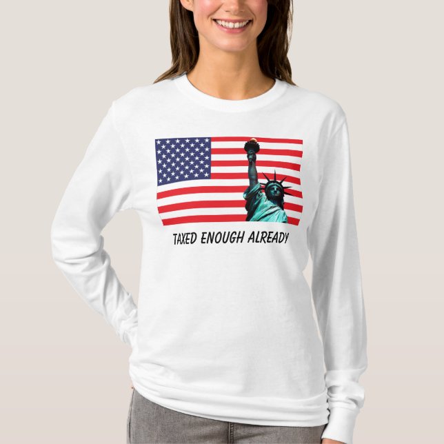 US Flag & Statue of Liberty T-Shirts (Front)