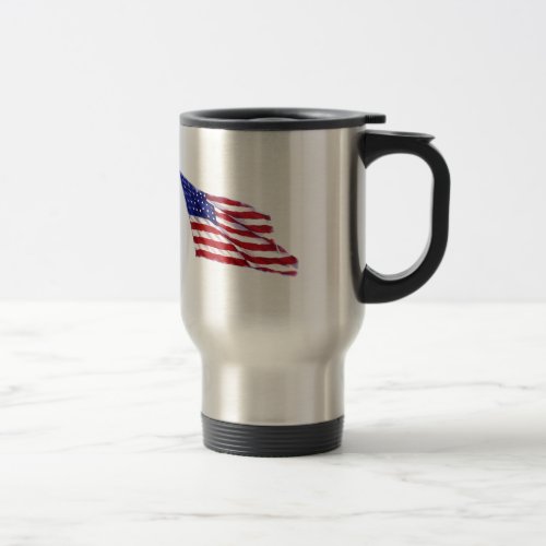 US Flag Travel Mug