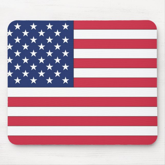 US Flag. United States of America. Mouse Pad (Front)