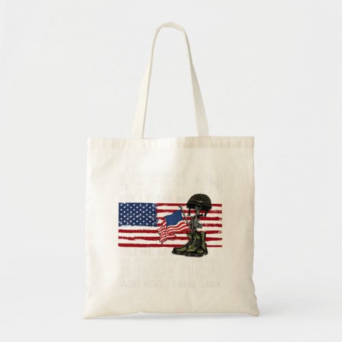 US Flag Veteran Combat Boots Thank Brothers Who Ne Tote Bag
