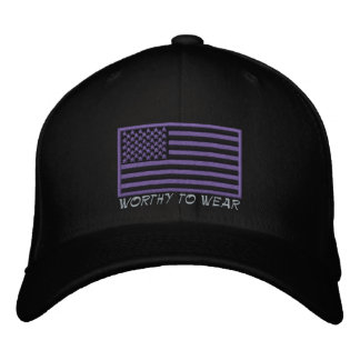 US Flag - Worthy To Wear Embroidered Baseball Cap