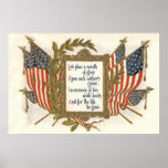 Us Flag Wreath Memorial Day Poster at Zazzle