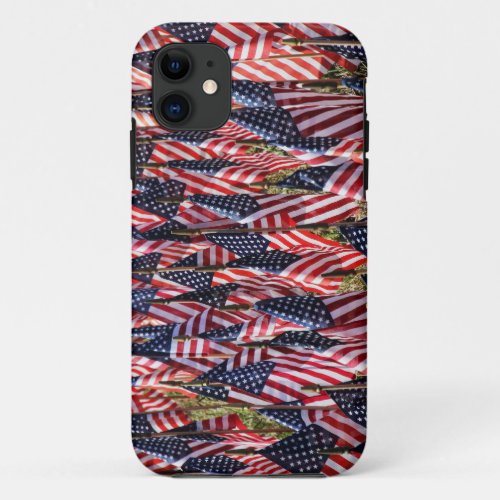 us flags iPhone 11 case