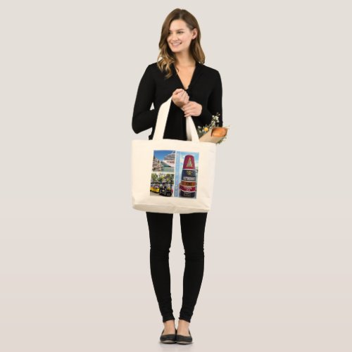 US Florida _ Key West _ Southernmost Point Buoy _ Large Tote Bag
