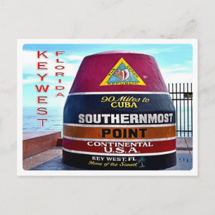 US Florida - Key West - Southernmost point buoy - Postcard