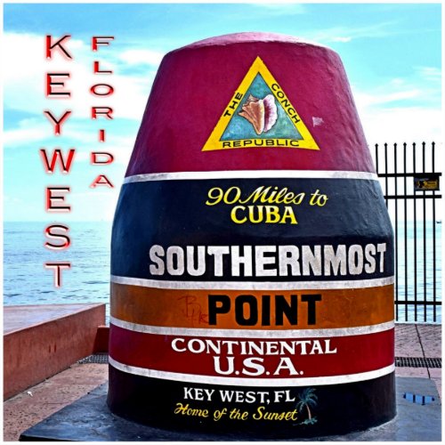 US Florida _ Key West _ Southernmost point buoy _ Sticker