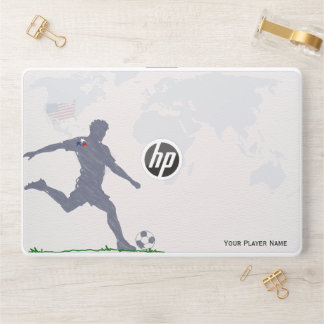 US football lover custom name laptop skin