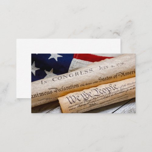 US Founding Documents Business Card