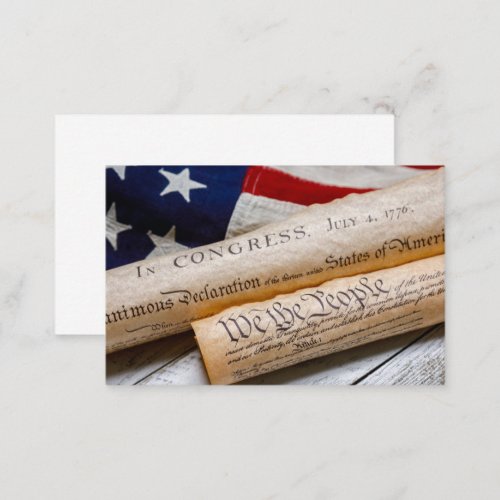 US Founding Documents Business Card