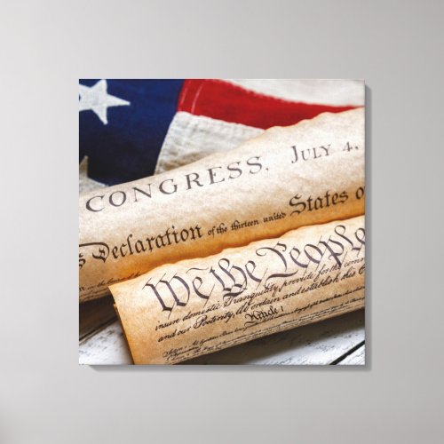 US Founding Documents Canvas Print