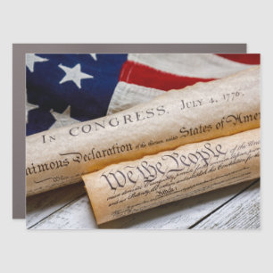 US Founding Documents Car Magnet