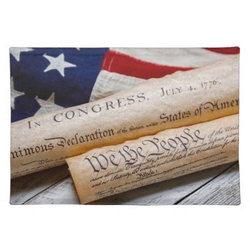 US Founding Documents Cloth Placemat