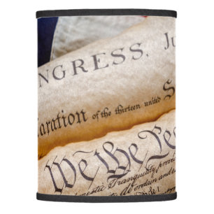 US Founding Documents Lamp Shade