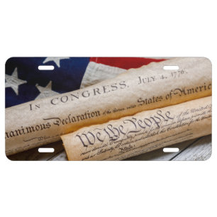 US Founding Documents License Plate