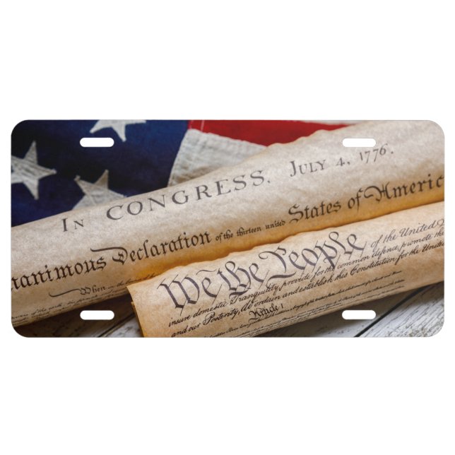 US Founding Documents License Plate (Front)