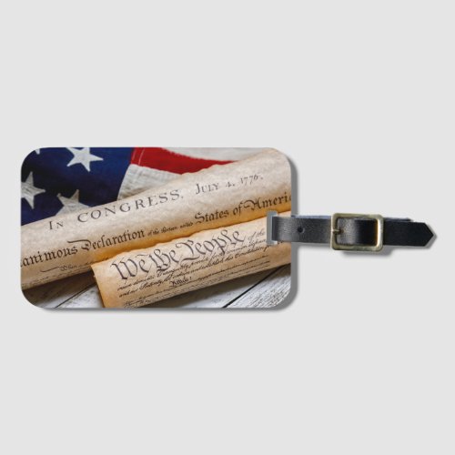 US Founding Documents Luggage Tag