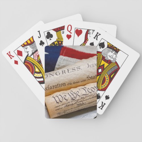 US Founding Documents Poker Cards