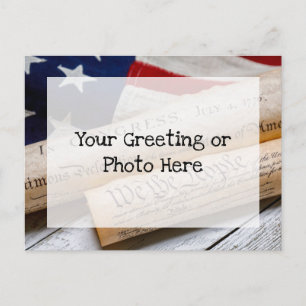 US Founding Documents Postcard