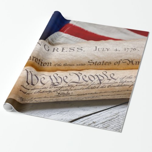 US Founding Documents Wrapping Paper