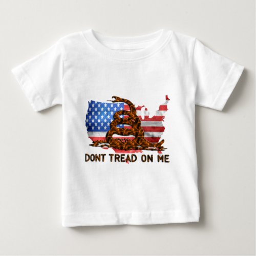 US Gadsden Flag Baby T_Shirt