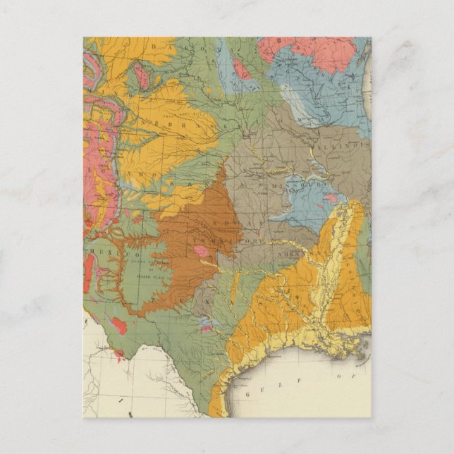 US Geological Map Postcard (Front)