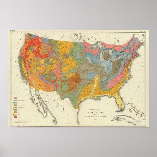 US Geological Map Poster (Front)