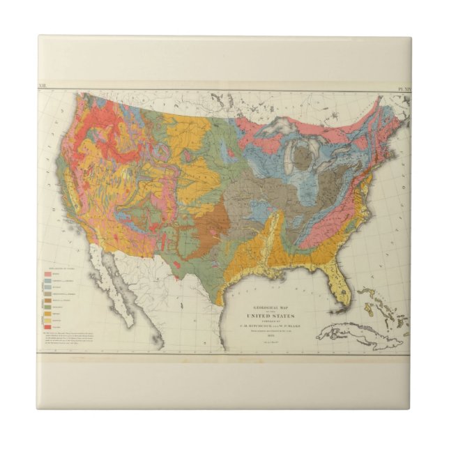 US Geological Map Tile (Front)