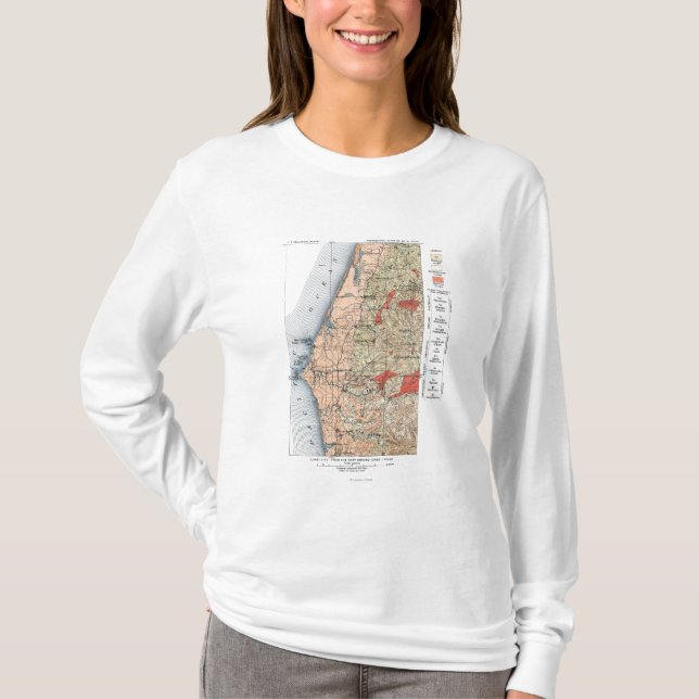 US Geological Survey Map T-Shirt (Front)