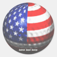 US Golf Classic Round Sticker
