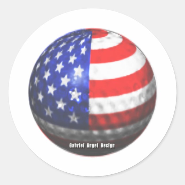 US Golf Classic Round Sticker (Front)