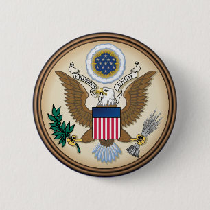 US Great Seal (obverse) Pinback Button