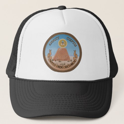 US Great Seal Obverse Reverse Side Trucker Hat