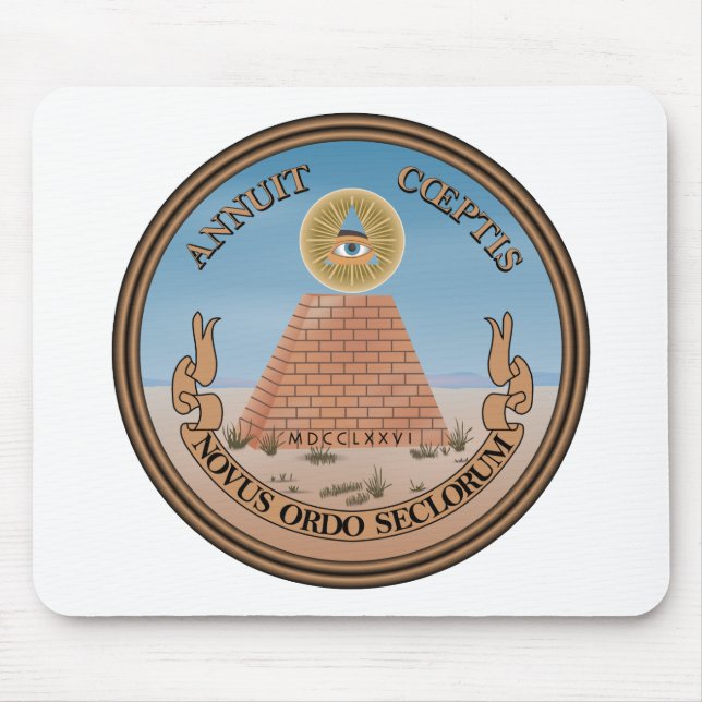 US Great Seal Reverse Official Coat Of Arms Mouse Pad (Front)