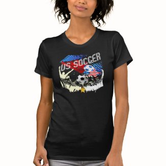 US Grunge USA Soccer flag art gift ideas Tshirt