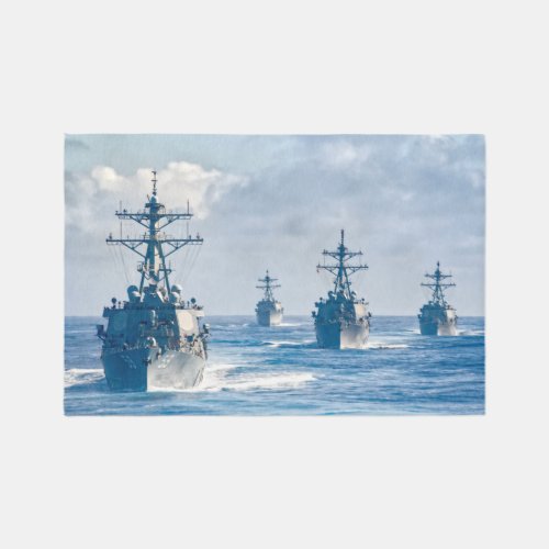 US GUIDED_MISSILE DESTROYERS RUG