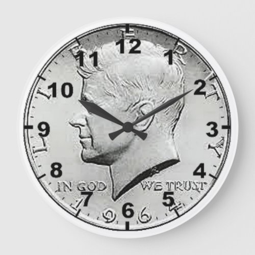 US Half Dollar Coin design wall clocks