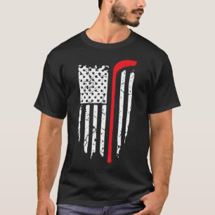US Ice Hockey USA Practice Flag American Women Men T-Shirt