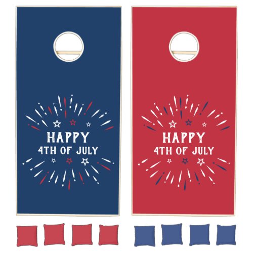 US Independence Day 4th Of July Patriotic American Cornhole Set