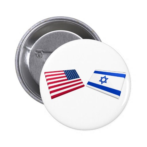 US & Israel Flags Button | Zazzle