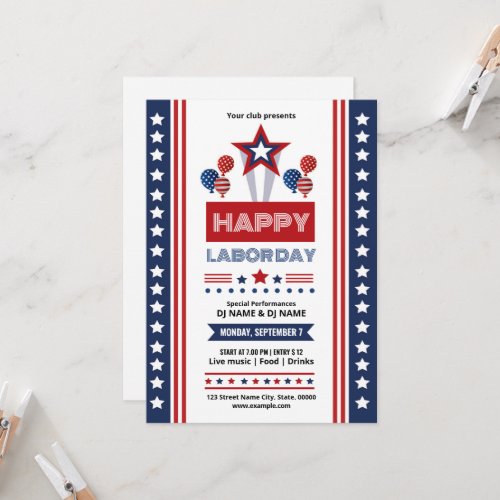 Us labor day event invitation template Us labor day event invitation template