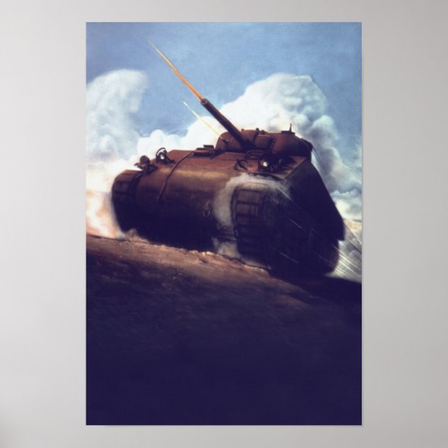 US M4 Abrams tank Poster (Front)
