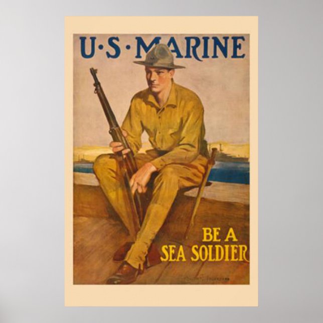 US Marine-Be A Sea Soldier Poster (Front)