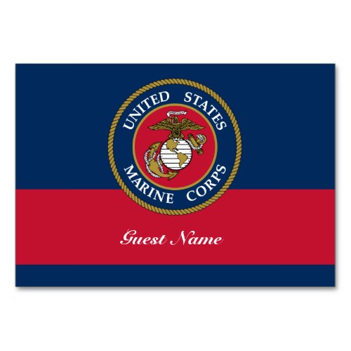 US Marine Corps _ Blue Table Card