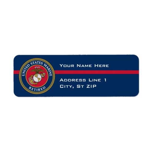 US Marine Corps _ Retired Blue Label
