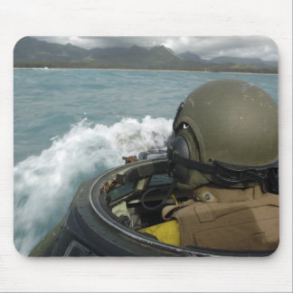 US Marine driving an amphibious assault vehicle Mouse Pad